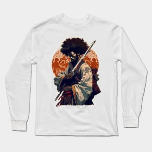 Afro-American Samurai Long Sleeve T-Shirt